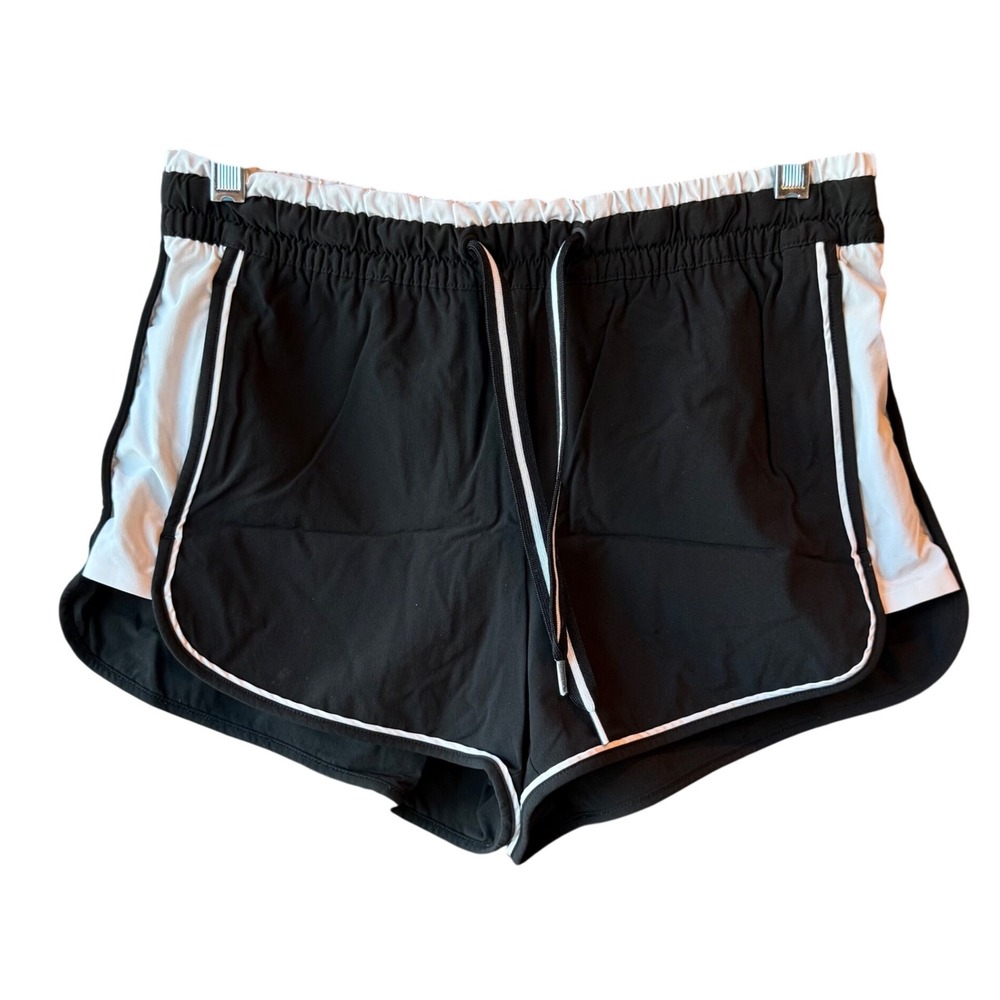 Athleta‎ Colorblocked Black and White Running Short Women's Size 4
